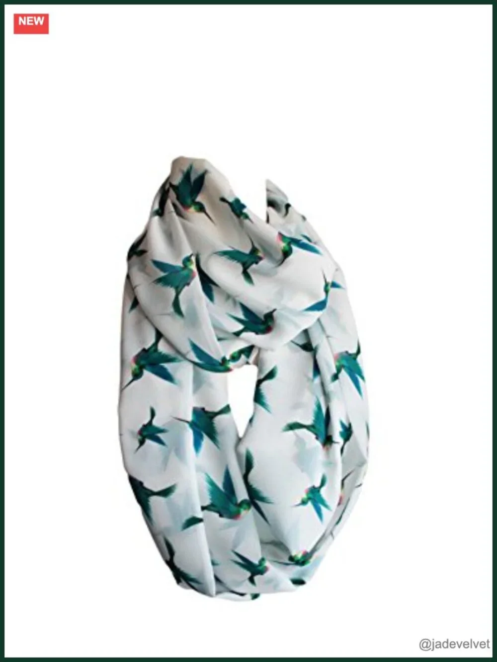 Infinity Scarf Circle Loop Double Layer Chiffon Scarf